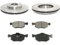 DuraGo - Front Semi Metallic Brake Pads And Rotor Kit - Vented Rotors - 2001 - 2007 Ford Escape - BK7094512