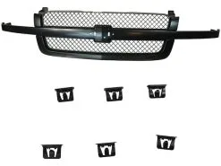DIY Solutions - Grille - Gray And Black - 2003 - 2006 Chevrolet Silverado 2500 HD - GRI00423