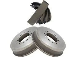 TRQ - Rear Brake Drum And Brake Shoe Kit - 2005 - 2015 Toyota Tacoma With 6 Lug Wheels - BKA10474