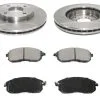 DuraGo - Front Ceramic Brake Pads And Rotor Kit - 2007 - 2012 Nissan Versa 1.8L 4-Cylinder - BK7115616