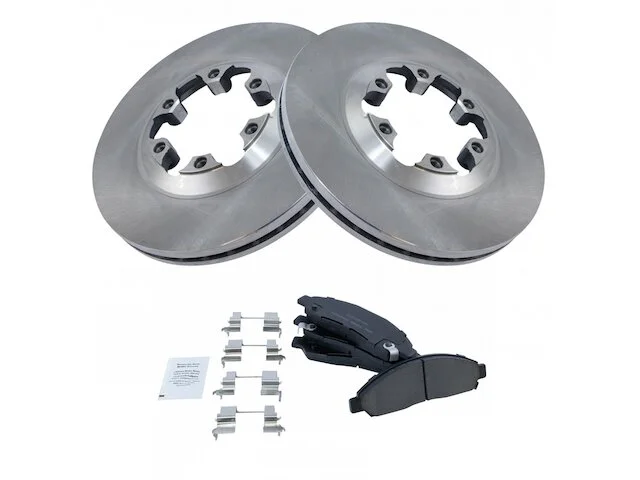 TRQ - Front Ceramic Brake Pad And Rotor Kit - 2004 - 2008 Chevrolet Colorado - BKA11410 1 TRQ - Front Ceramic Brake Pad And Rotor Kit - 2004 - 2008 Chevrolet Colorado - BKA11410
