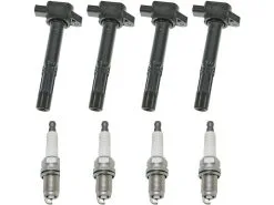 DIY Solutions - Ignition Coil And Iridium Spark Plug Kit - 8 Piece - 2003 - 2007 Honda Accord 2.4L 4-Cylinder - IGN01113