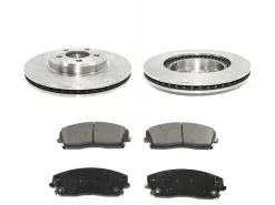 DuraGo - Front Ceramic Brake Pad And Rotor Kit - 2005 - 2017 Chrysler 300 RWD (Excludes Models With Performance Package) - BK7086816