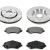 DuraGo - Front Semi-Metallic Brake Pad And Rotor Kit - 2008 - 2016 Dodge Grand Caravan - BK7121012