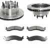 DuraGo - Front Semi Metallic Brake Pads And Rotor Kit - 2003 - 2007 Ford E-250 - BK7090012