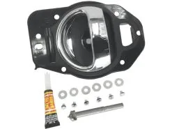 Replacement - Interior Chrome Door Handle With Mounting Hardware - Left Driver Side, Front Or Rear - 2006 - 2011 Chevrolet HHR - 914-136