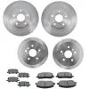 DIY Solutions - Front And Rear Ceramic Brake Pads And Rotor Kit - 5 Lug - 2004 - 2007 Toyota Highlander - BFS01039