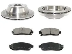 DuraGo - Rear Semi Metallic Brake Pads And Rotor Kit - 2002 - 2009 GMC Envoy - BK7104712