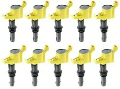 Replacement - Direct Ignition Coil Set Of 10 - Super Yellow Upgrade - 2004 - 2008 Ford F150 5.4L V8 - 904-003Y-K10