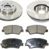DuraGo - Front Ceramic Brake Pad And Rotor Kit - 2011 - 2013 Kia Sorento - BK7138116
