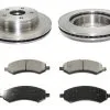 DuraGo - Front Ceramic Brake Pad And Rotor Kit - 5 Lug - 2011 - 2018 Ram 1500 - BK7085336