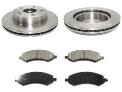 DuraGo - Front Ceramic Brake Pad And Rotor Kit - 5 Lug - 2011 - 2018 Ram 1500 - BK7085336