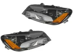 DIY Solutions - Halogen Headlight Assembly Set Of 2 - 2012 - 2015 Volkswagen Passat - LHT03871
