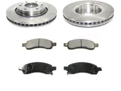 DuraGo - Front Ceramic Brake Pad And Rotor Kit - 2006 - 2009 Chevrolet Trailblazer 4.2L 6-Cylinder - BK7107316