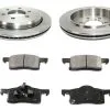 DuraGo - Rear Semi Metallic Brake Pads And Rotor Kit - 2003 - 2006 Ford Expedition - BK7095212