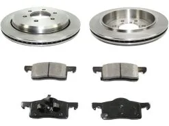 DuraGo - Rear Semi Metallic Brake Pads And Rotor Kit - 2003 - 2006 Ford Expedition - BK7095212