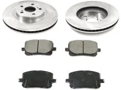 DuraGo - Front Ceramic Brake Pad And Rotor Kit - 2003 - 2008 Pontiac Vibe - BK7058526