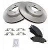 TRQ - Front Ceramic Brake Pad And Rotor Kit - 2014 - 2018 Nissan Versa Note - BKA11916
