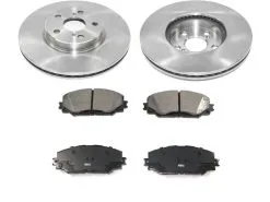 DuraGo - Front Ceramic Brake Pads And Rotor Kit - 2009 - 2019 Toyota Corolla - BK7123116