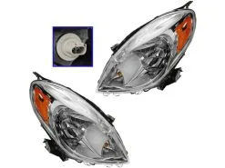 DIY Solutions - Headlight Assembly Set 2 Piece - 2012 - 2014 Nissan Versa Sedan - LHT03788