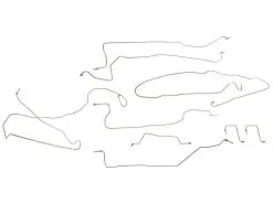 Dorman - Stainless Steel Brake Hydraulic Line Kit - 9 Piece - 2003 - 2006 Chevrolet Silverado 1500 Extended Cab Pickup - 919-101
