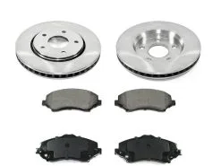 DuraGo - Front Ceramic Brake Pads And Rotor Kit - 2008 - 2016 Chrysler Town And Country - BK7121016