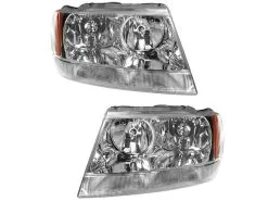 DIY Solutions - Headlight Assembly - Set Of 2 - 1999 - 2004 Jeep Grand Cherokee Limited - LHT08729