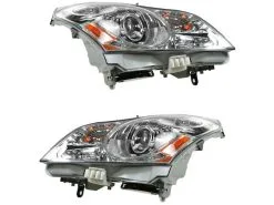 DIY Solutions - Headlight Assembly Set 2 Piece - 2009 Infiniti G37 Sedan (without Adaptive Front Lighting) - LHT03679