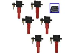DIY Solutions - Ignition Coil Kit - 6 Piece - 2006 - 2007 Subaru B9 Tribeca 3.0L H6 - IGN00293