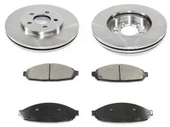 DuraGo - Front Ceramic Brake Pads And Rotor Kit - 2003 - 2011 Mercury Grand Marquis - BK7095516
