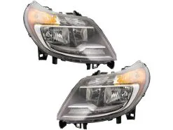 DIY Solutions - Halogen Headlight Assembly - Set Of 2 - With Daytime Running Lights - 2014 - 2018 Ram ProMaster 1500 - LHT04031