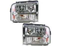 DIY Solutions - Headlight Assembly - Set Of 2 - 2005 - 2007 Ford F-250 Super Duty - LHT03289