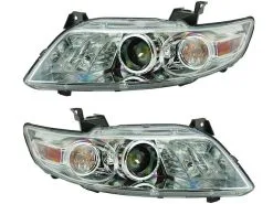 DIY Solutions - Headlight Assembly Set Of 2 - Chrome Housing - 2003 - 2008 Infiniti FX35 - LHT03934